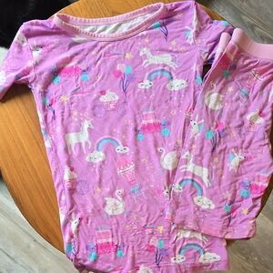 Unicorn Dreams Kids Pajamas - Pink